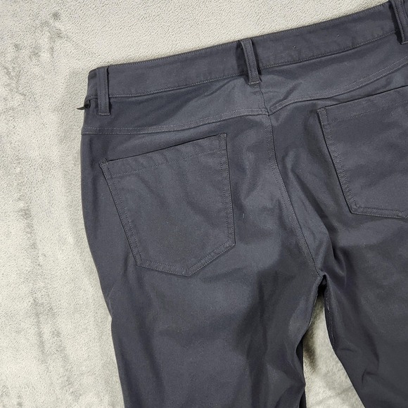Lululemon Pants Mens 32x31 ABC Slim Fit Gray Softshell Stretch - Picture 8 of 16
